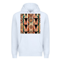 White native american aztec seamless pattern 4 Premium Hoodie - BundleAndBundleShop