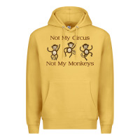 Womens Not My Circus Not My Monkeys Gifts - Funny Political Novelty V- Premium Hoodie | Teevron