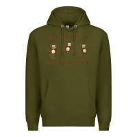 Army Green Womens Not My Circus Not My Monkeys Gifts - Funny Political Novelty V- Premium Hoodie - minhPixels