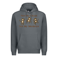 Rock Womens Not My Circus Not My Monkeys Gifts - Funny Political Novelty V- Premium Hoodie - minhPixels