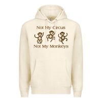 Tofu Womens Not My Circus Not My Monkeys Gifts - Funny Political Novelty V- Premium Hoodie - minhPixels