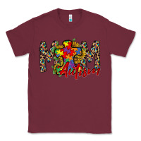 Burgundy mom autism 2 Classic Tee - RacoonDesign