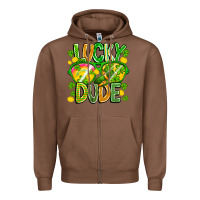 Chestnut Lucky Dude Zipper Hoodie - CowhideDigitalArt