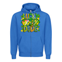 True Royal Lucky Dude Zipper Hoodie - CowhideDigitalArt