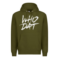 Army Green Who Dat GIFT Premium Hoodie - minhPixels