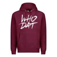 Burgundy Who Dat GIFT Premium Hoodie - minhPixels