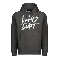Charcoal Heather Who Dat GIFT Premium Hoodie - minhPixels