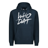 Navy Who Dat GIFT Premium Hoodie - minhPixels