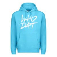 Ocean Blue Who Dat GIFT Premium Hoodie - minhPixels