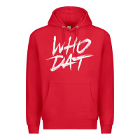 Red Who Dat GIFT Premium Hoodie - minhPixels