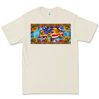 Bone bison amerıcan flag  license plate template Premium Tee - BarkalooDesign
