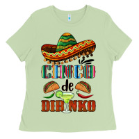 Matcha cinco de dirinko sombrero Ladies Tee - BarkalooDesign