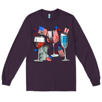 Plum american wine Long Sleeve Tee - CowGirlArtShop