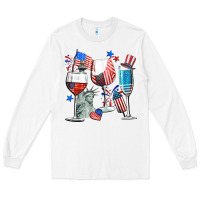 White american wine Long Sleeve Tee - CowGirlArtShop
