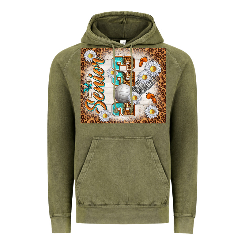 Senior 2023 Volleyball Vintage Hoodie by TumblerDesignByShophia | Teevron