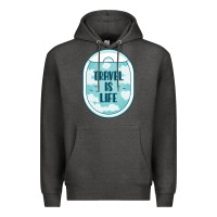Charcoal Heather Travel Is Life Funny Traveling Gift Premium Hoodie - minhPixels