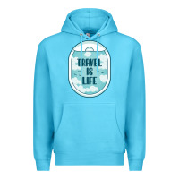 Ocean Blue Travel Is Life Funny Traveling Gift Premium Hoodie - minhPixels
