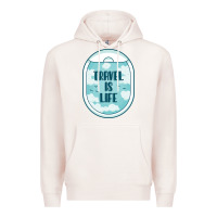 Pale Pink Travel Is Life Funny Traveling Gift Premium Hoodie - minhPixels