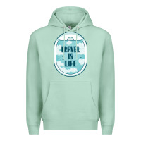 Seafoam Travel Is Life Funny Traveling Gift Premium Hoodie - minhPixels