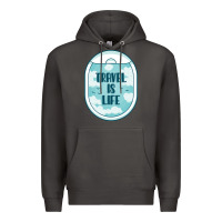 Smoke Travel Is Life Funny Traveling Gift Premium Hoodie - minhPixels