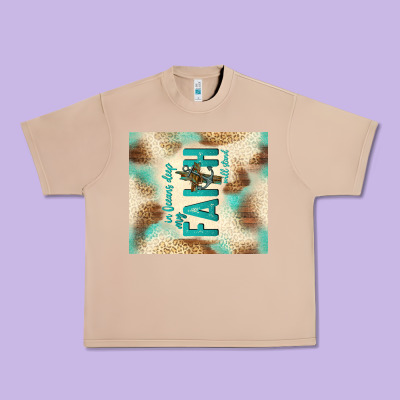 Faith With Cross Urban Heavy Tee Designed By Tumblerdesignbyshophia