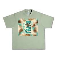 Oil Green faith with cross Urban Heavy Tee - TumblerDesignByShophia