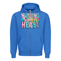 True Royal Nursing is a work of heart Zipper Hoodie - CowhideDigitalArt