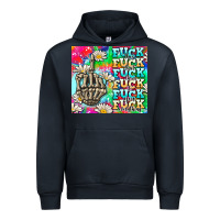 Navy fuck everything skeletons Urban Hoodie - AdoDesignShop