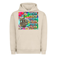 Pigment French Oak fuck everything skeletons Urban Hoodie - AdoDesignShop