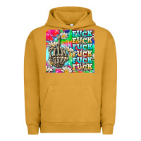 Pigment Peanut Butter fuck everything skeletons Urban Hoodie - AdoDesignShop