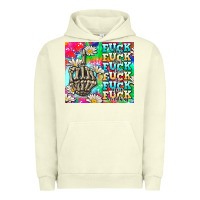 Pigment Pistachio fuck everything skeletons Urban Hoodie - AdoDesignShop
