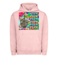 Pigment Salmon fuck everything skeletons Urban Hoodie - AdoDesignShop