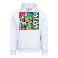 White fuck everything skeletons Urban Hoodie - AdoDesignShop