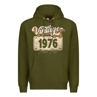 Army Green 46 Year Old Vintage 1976 Men Women 46th Birthday Decor Premium Hoodie - minhPixels