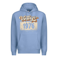 Colony Blue 46 Year Old Vintage 1976 Men Women 46th Birthday Decor Premium Hoodie - minhPixels