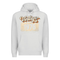 Dove Grey 46 Year Old Vintage 1976 Men Women 46th Birthday Decor Premium Hoodie - minhPixels