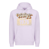 Lilac 46 Year Old Vintage 1976 Men Women 46th Birthday Decor Premium Hoodie - minhPixels