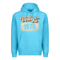 Ocean Blue 46 Year Old Vintage 1976 Men Women 46th Birthday Decor Premium Hoodie - minhPixels