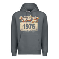 Rock 46 Year Old Vintage 1976 Men Women 46th Birthday Decor Premium Hoodie - minhPixels