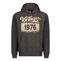 Smoke 46 Year Old Vintage 1976 Men Women 46th Birthday Decor Premium Hoodie - minhPixels