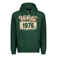 Sports Green 46 Year Old Vintage 1976 Men Women 46th Birthday Decor Premium Hoodie - minhPixels