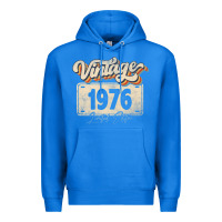 True Royal 46 Year Old Vintage 1976 Men Women 46th Birthday Decor Premium Hoodie - minhPixels