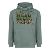 Reel Great Papa Heavyweight Hoodie | Teevron