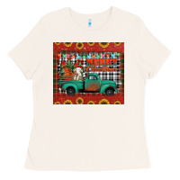 Bone merry christmas farm truck tumbler Ladies Tee - Jasminsmagicworld