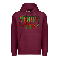Burgundy Family Christmas 2023 Premium Hoodie - FaDigitalArtStudio