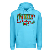 Ocean Blue Family Christmas 2023 Premium Hoodie - FaDigitalArtStudio