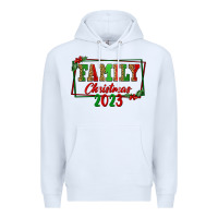White Family Christmas 2023 Premium Hoodie - FaDigitalArtStudio