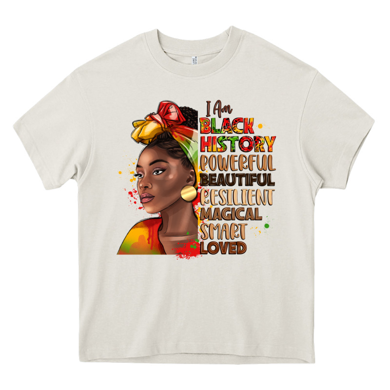 I Am Black History Heavy Core Tee by LillyAllenDesigns | Teevron