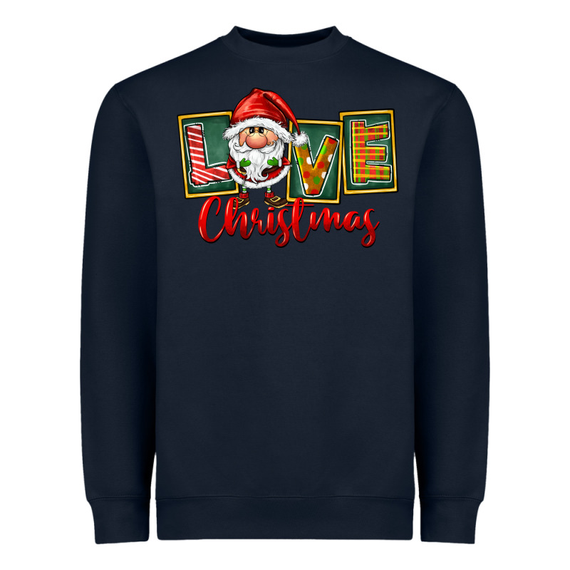 Love Christmas Gnome Santa Heavyweight Sweatshirt by FaDigitalArtStudio | Teevron