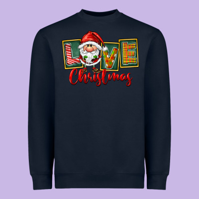 Love Christmas Gnome Santa Heavyweight Sweatshirt Designed By Fadigitalartstudio